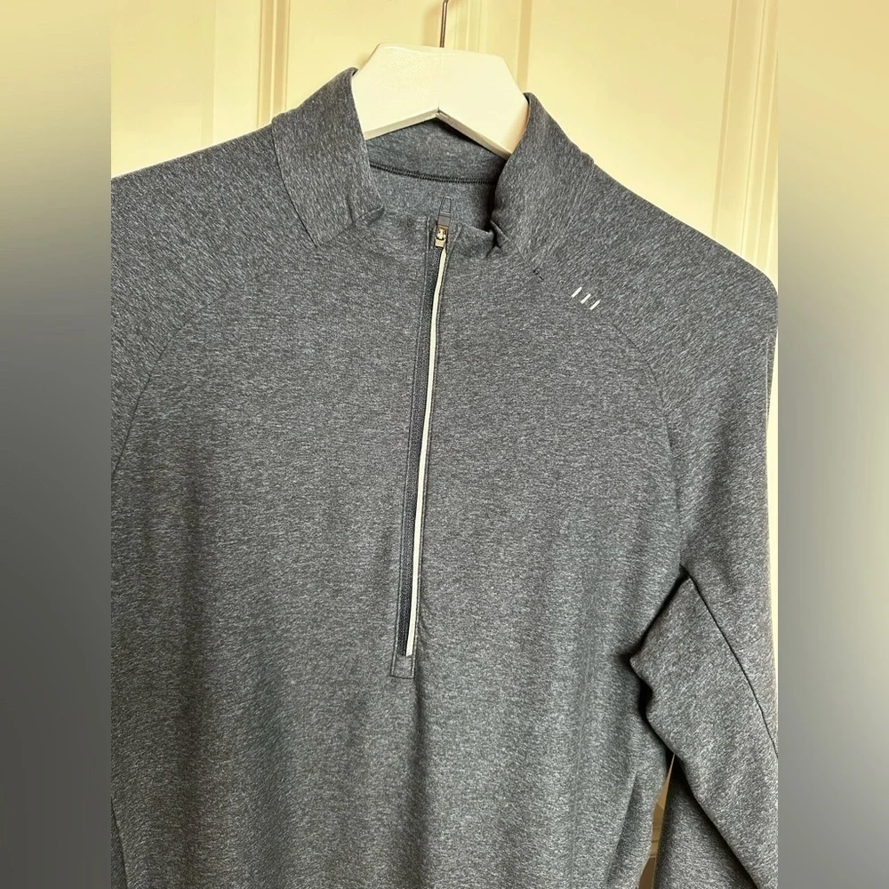 lululemon athletica Men's Heather blue  Zip-Up Sweater